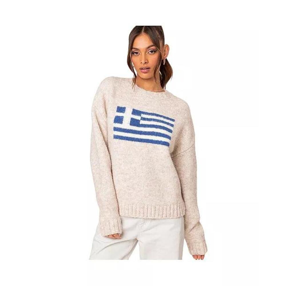 Edikted Women's Greece oversized chunky knit sweater $112
